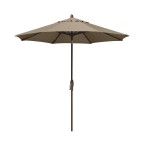 Patio Umbrella, Outdoor Bronze 9' Auto-Tilt