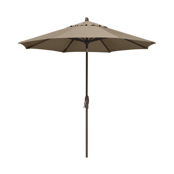 Patio Umbrella, Outdoor Bronze 9' Auto-Tilt