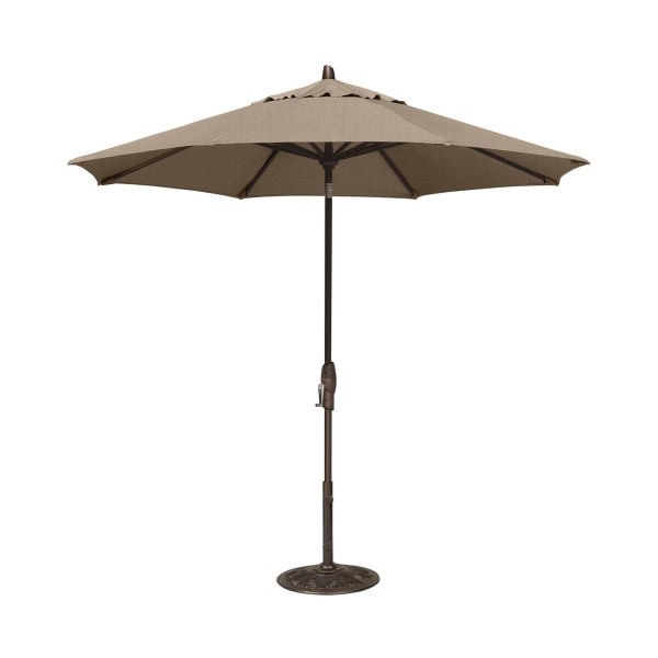 Patio Umbrella, Outdoor Bronze 9' Auto-Tilt