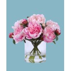 Permanent Botanicals Peony in Glass