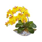 Phalaenopsis Orchid Artificial Arrangement in Vase