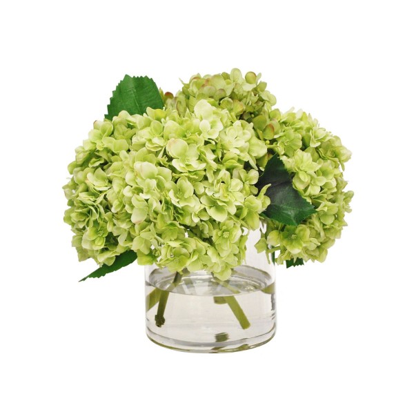 Permanent Botanicals Hydrangea in Cylinder Vase