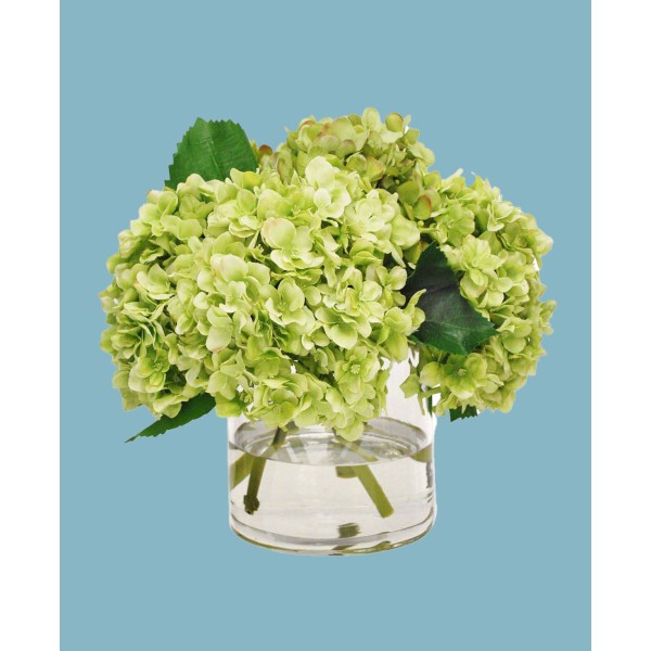 Permanent Botanicals Hydrangea in Cylinder Vase