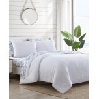 Textured Cotton 3 Piece Comforter Set, Queen