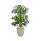 Paradise Palm Artificial Tree in Sand Colored Planter