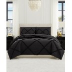 Diamond Ruffle 2 Piece Reversible Comforter Set, Twin/ Twin XL