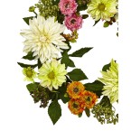 22'' Dahlia Mum Wreath