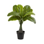 3-Pc. Fountain & Banana Palm Artificial Plant Set