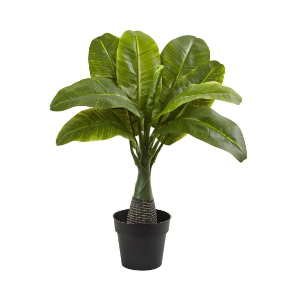 3-Pc. Fountain & Banana Palm Artificial Plant Set