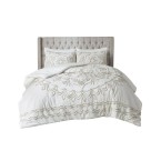 Elegant Full/Queen Size 3-Piece Comforter Ensemble