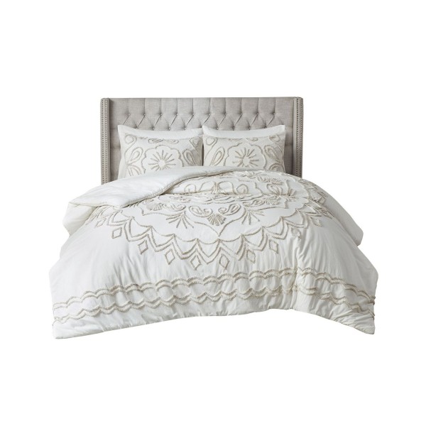 Elegant Full/Queen Size 3-Piece Comforter Ensemble