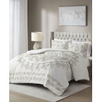 Elegant Full/Queen Size 3-Piece Comforter Ensemble