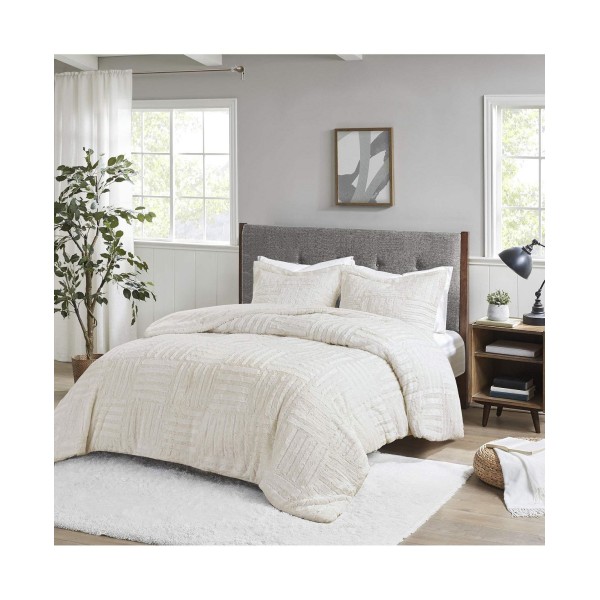 Plush Faux Fur Down Alternative Comforter Set