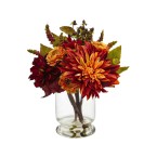 Dahlia and Mum Vase Arrangement