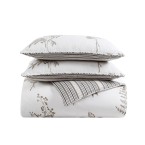 Willow Cotton Reversible 3 Pc Comforter Set, Full/Queen