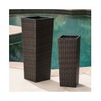 Outdoor Flower Pots, Set of 2