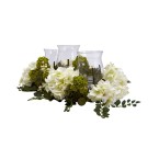 Snowball Hydrangea Triple Candelabrum